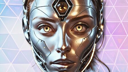 A picture of a robot with a very human face to signify ChatGPT real estate search.