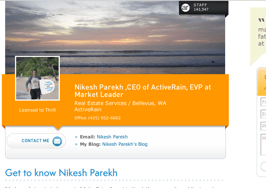 ActiveRain revamps user profile pages