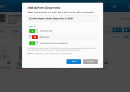 ZipForm integrated into Cartavi transaction management platform