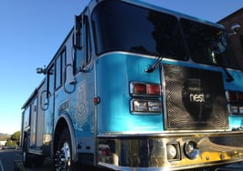 Nest pimps old fire truck, puts it on the street selling smart thermostats and fire alarms