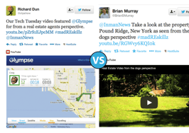 Golden retriever-hosted video vs. location sharing via Glympse