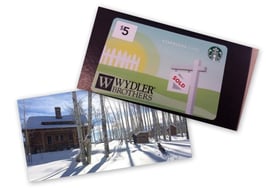 Sleepover showings vs. branded Starbucks cards
