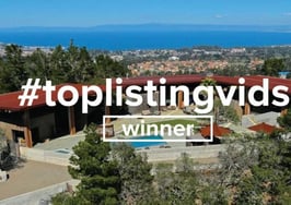 Aerial revelry of California hilltop gem nabs #toplistingvids win