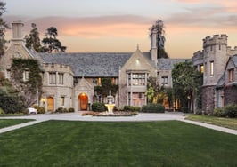 A shot of the Playboy Mansion