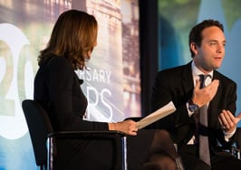 A photo of Spencer Rascoff on stage at Inman Connect New York
