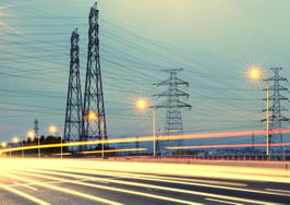 Electric plant near a highway