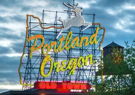 Portland's Old Town sign