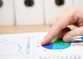 A man examining analytics