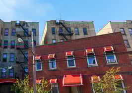 Apartment buildings in Hunts Point, Bronx