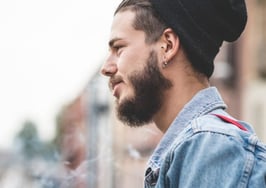 A hipster in the city