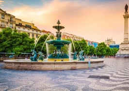 Rossio Square in Lisbon, Portugal