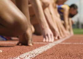 Women lining up for a race