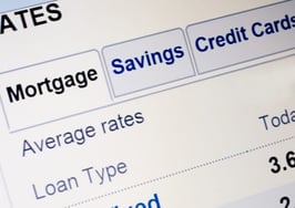 A close-up of mortgage rates