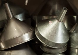 Stainless steel funnels