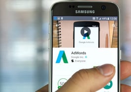 Google Adwords on a Samsung smartphone