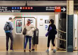 A New York City subway station