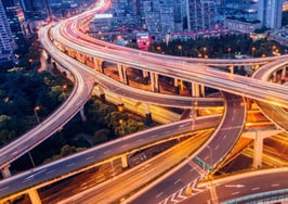 Roads heading in different directions