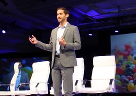 Andrew Flachner on stage at ICSF 2016.