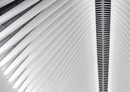 A view of Santiago Calatrava's World Trade Center Transportation Hub "Oculus"
