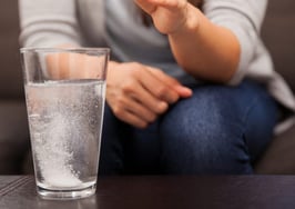 Tablets dissolving in water
