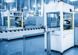 A factory with automated elements