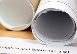 An appraisal contract with blueprints