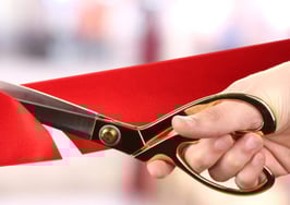A ribbon cutting