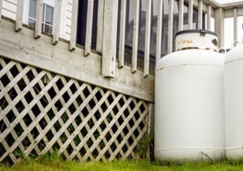 propane tanks outside a home