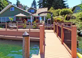 A home on waterfront property