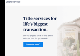 Opendoor tightens grip on transaction