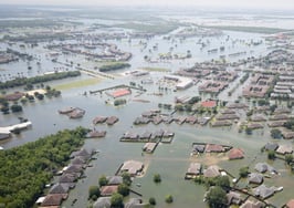 Hurricane Harvey flooding in Port Arthur, TX
