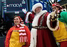 Santa on New York Stock Exchange