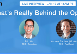 Don't miss our live interview with Opendoor's Eric Wu