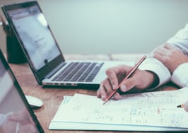 Computers papers meeting office