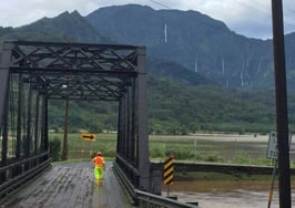 Hawaii DOT Kauai flooding image