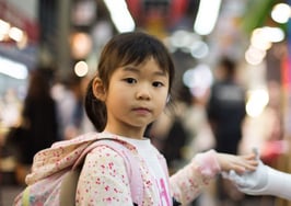 Robot AI and girl
