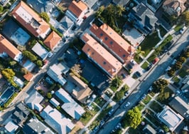 Rooftops of Houses in California