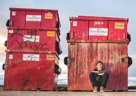 Is a dumpster an indication of a home about to come to market?
