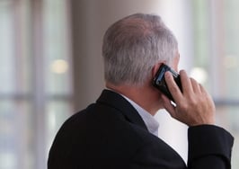 Man on phone smartphone calling call