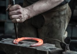 Horseshoe blacksmith metal working