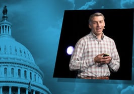 Glenn Kelman and US Capitol in Washington DC