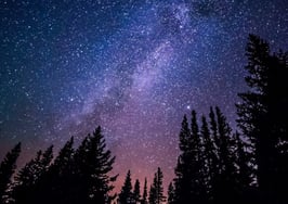 Stars constellation space galaxies night sky