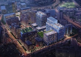 Rendering of National Landing in Northern, VA for Amazon HQ2