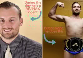 This real estate agent leads a double life as a wrestling villain