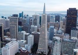 San Francisco skyline aerial view