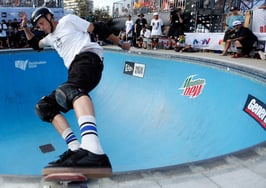 Tony Hawk on a skateboard