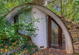 Hide out from the world in this real-life hobbit house