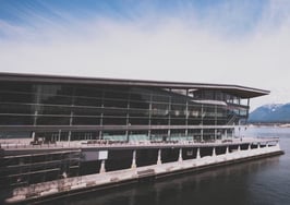 Vancouver Canada coast waterline and convention center