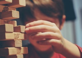 Jenga tower blocks
