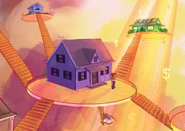 Investment property with money